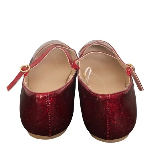 Gymboree Red Criss Cross Strapped Mary Janes size 3 - Picture 4 of 10